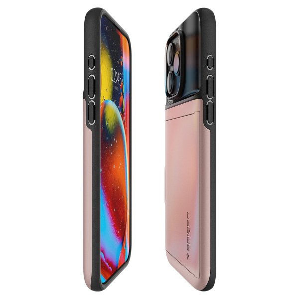 Spigen iPhone 15 Pro Max -suojakuori Slim Armor CS Rose Gold