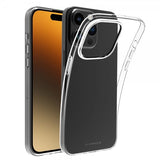Vivanco iPhone 15 Pro Max -suojakuori, ohut TPU, läpinäkyvä