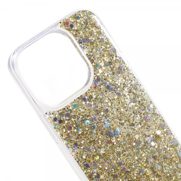 Nordic Covers iPhone 15 Pro Max Kuori Sparkle Series Citrine Gold
