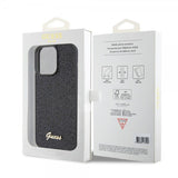 Guess iPhone 15 Pro Max Kuori Square Mirror Musta