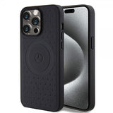 Mercedes Benz iPhone 15 Pro Max Kuori Star Pattern MagSafe Musta