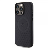 Mercedes Benz iPhone 15 Pro Max Kuori Star Pattern MagSafe Musta