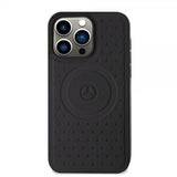 Mercedes Benz iPhone 15 Pro Max Kuori Star Pattern MagSafe Musta