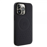Mercedes Benz iPhone 15 Pro Max Kuori Star Pattern MagSafe Musta