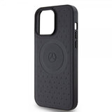 Mercedes Benz iPhone 15 Pro Max Kuori Star Pattern MagSafe Musta