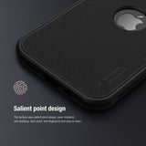 Nillkin iPhone 15 Pro Max Kuori Super Frosted Shield Pro Logoaukko Musta