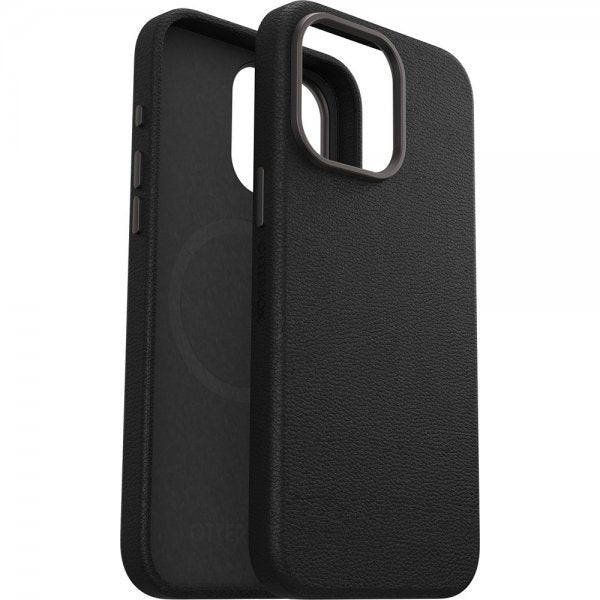 Otterbox iPhone 15 Pro Max Suojakuori Symmetry Cactus Leather MagSafe Noir Ash