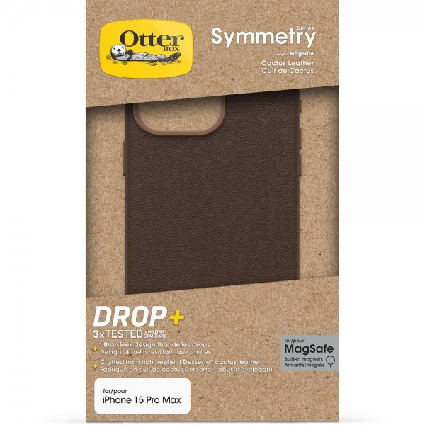 Otterbox iPhone 15 Pro Max Kuori Symmetry Cactus Leather MagSafe Rich Adobe