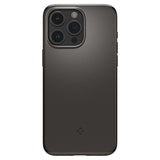 Spigen iPhone 15 Pro Max Thin Fit -suojakuori, Gunmetal