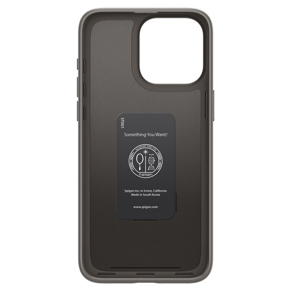 Spigen iPhone 15 Pro Max Thin Fit -suojakuori, Gunmetal