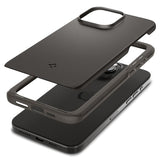 Spigen iPhone 15 Pro Max Thin Fit -suojakuori, Gunmetal