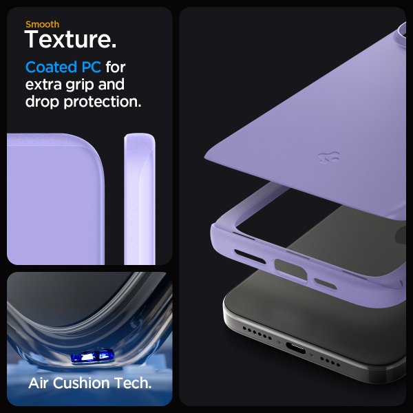 Spigen iPhone 15 Pro Max Thin Fit Iris Purple -suojakuori