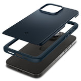 Spigen iPhone 15 Pro Max Thin Fit -suojakuori, Metal Slate