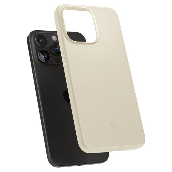 Spigen iPhone 15 Pro Max Kuoret Thin Fit Mute Beige