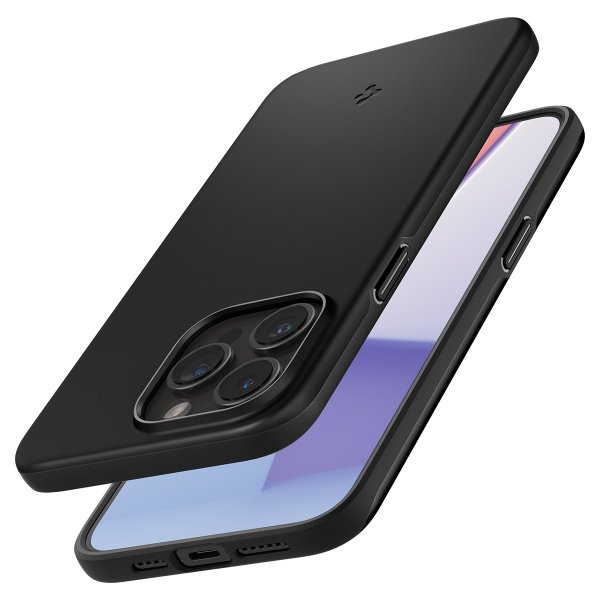 Spigen iPhone 15 Pro Max Thin Fit -suojakuori, musta