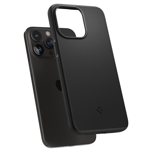 Spigen iPhone 15 Pro Max Thin Fit -suojakuori, musta