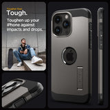 Spigen iPhone 15 Pro Max Kuori Tough Armor MagFit Gunmetal