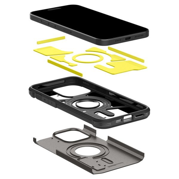 Spigen iPhone 15 Pro Max Kuori Tough Armor MagFit Gunmetal