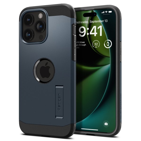 Spigen iPhone 15 Pro Max Suojakuori Tough Armor MagFit Metal Slate