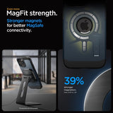 Spigen iPhone 15 Pro Max Suojakuori Tough Armor MagFit Metal Slate