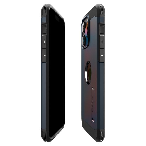 Spigen iPhone 15 Pro Max Suojakuori Tough Armor MagFit Metal Slate
