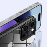 Ipaky iPhone 15 Pro Max Kuori Läpinäkyvä Takaosa Violetti
