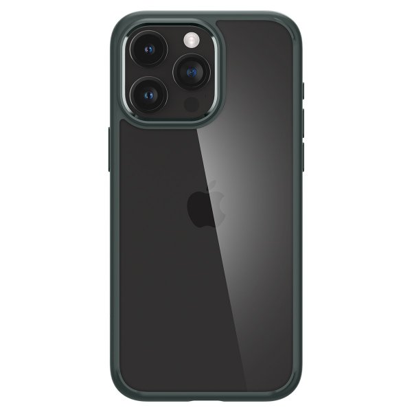 Spigen iPhone 15 Pro Max -suojakuori Ultra Hybrid Abyss Green