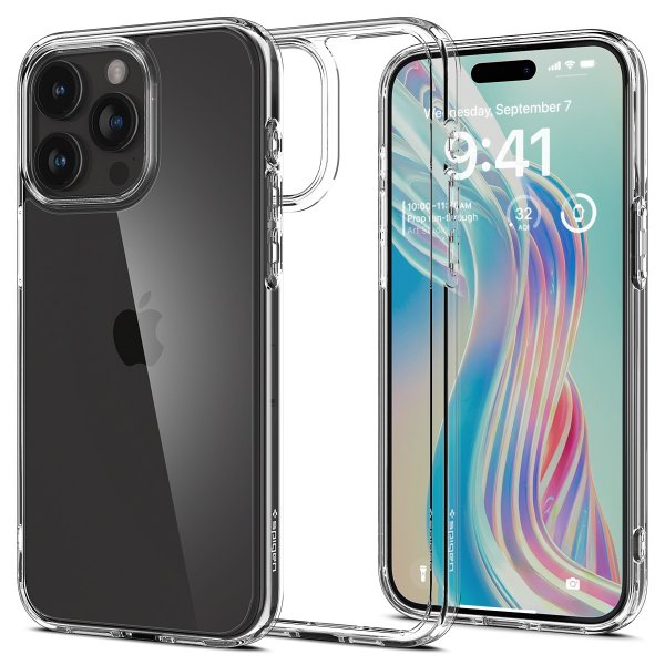 Spigen iPhone 15 Pro Max Kuori Ultra Hybrid Crystal Clear
