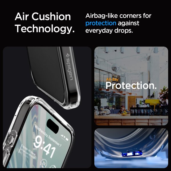 Spigen iPhone 15 Pro Max Kuori Ultra Hybrid Crystal Clear
