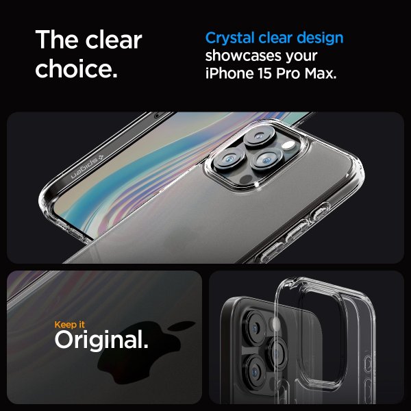 Spigen iPhone 15 Pro Max Kuori Ultra Hybrid Frost Clear