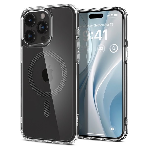 Spigen iPhone 15 Pro Max Suojakuori Ultra Hybrid MagFit Carbon Fiber