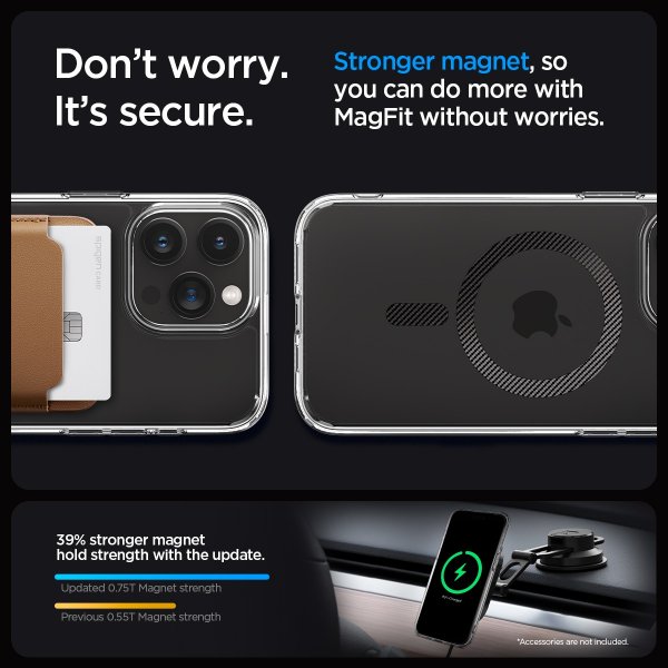 Spigen iPhone 15 Pro Max Suojakuori Ultra Hybrid MagFit Carbon Fiber