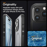 Spigen iPhone 15 Pro Max -suojakuori Ultra Hybrid MagFit Frost Black