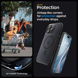 Spigen iPhone 15 Pro Max -suojakuori Ultra Hybrid MagFit Frost Black