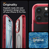 Spigen iPhone 15 Pro Max Kuori Ultra Hybrid MagFit Frost Deep Red