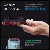 Spigen iPhone 15 Pro Max Kuori Ultra Hybrid MagFit Frost Deep Red