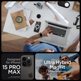 Spigen iPhone 15 Pro Max Kuori Ultra Hybrid MagFit Valkoinen