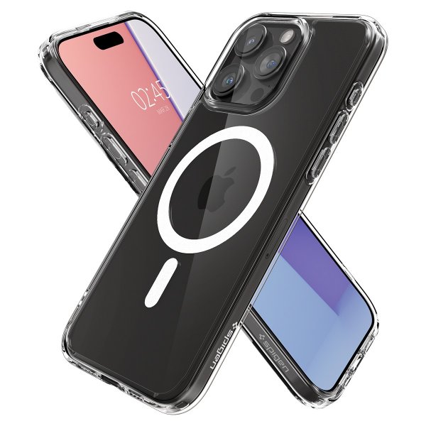 Spigen iPhone 15 Pro Max Kuori Ultra Hybrid MagFit Valkoinen