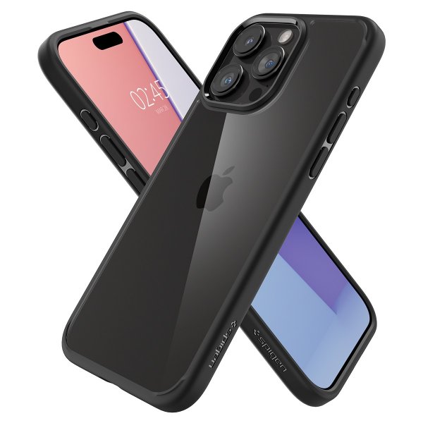 Spigen iPhone 15 Pro Max Kuori Ultra Hybrid Matte Mattamusta