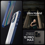 Spigen iPhone 15 Pro Max Kuori Ultra Hybrid Navy Blue