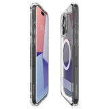 Spigen iPhone 15 Pro Max -suojakuori Ultra Hybrid S MagFit Crystal Clear