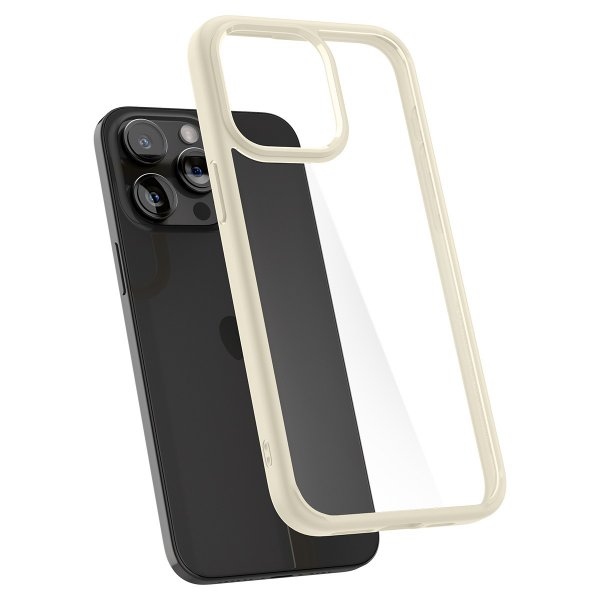 Spigen iPhone 15 Pro Max -suojakuori, Ultra Hybrid Mute Beige