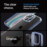 Spigen iPhone 15 Pro Max -suojakuori, Ultra Hybrid Sky Crystal