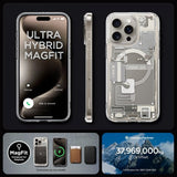 Spigen iPhone 15 Pro Max Kuori Ultra Hybrid Zero One MagFit Natural Titanium