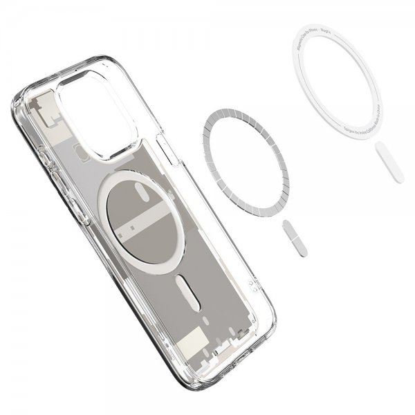 Spigen iPhone 15 Pro Max Kuori Ultra Hybrid Zero One MagFit Natural Titanium