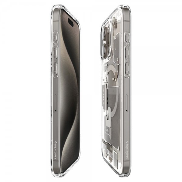 Spigen iPhone 15 Pro Max Kuori Ultra Hybrid Zero One MagFit Natural Titanium
