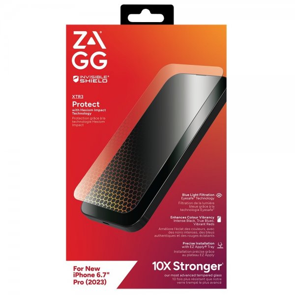 ZAGG InvisibleShield iPhone 15 Pro Max Näytönsuoja Glass XTR3