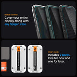 Spigen iPhone 15 Pro Max Näytönsuoja GLAS.tR EZ Fit Privacy 2-pakkaus