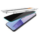 Spigen iPhone 15 Pro Max Näytönsuoja GLAS.tR EZ Fit Privacy 2-pakkaus