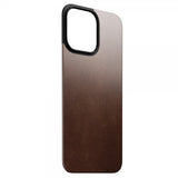 Nomad iPhone 15 Pro Max Skin Magnetic nahkainen takakansi, Horween Rustic Brown